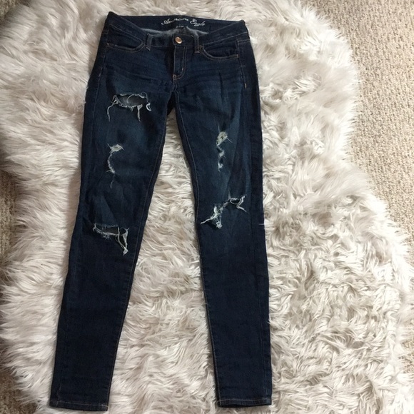 American Eagle Outfitters Denim - American Eagle distressed jeggings skinny jeans